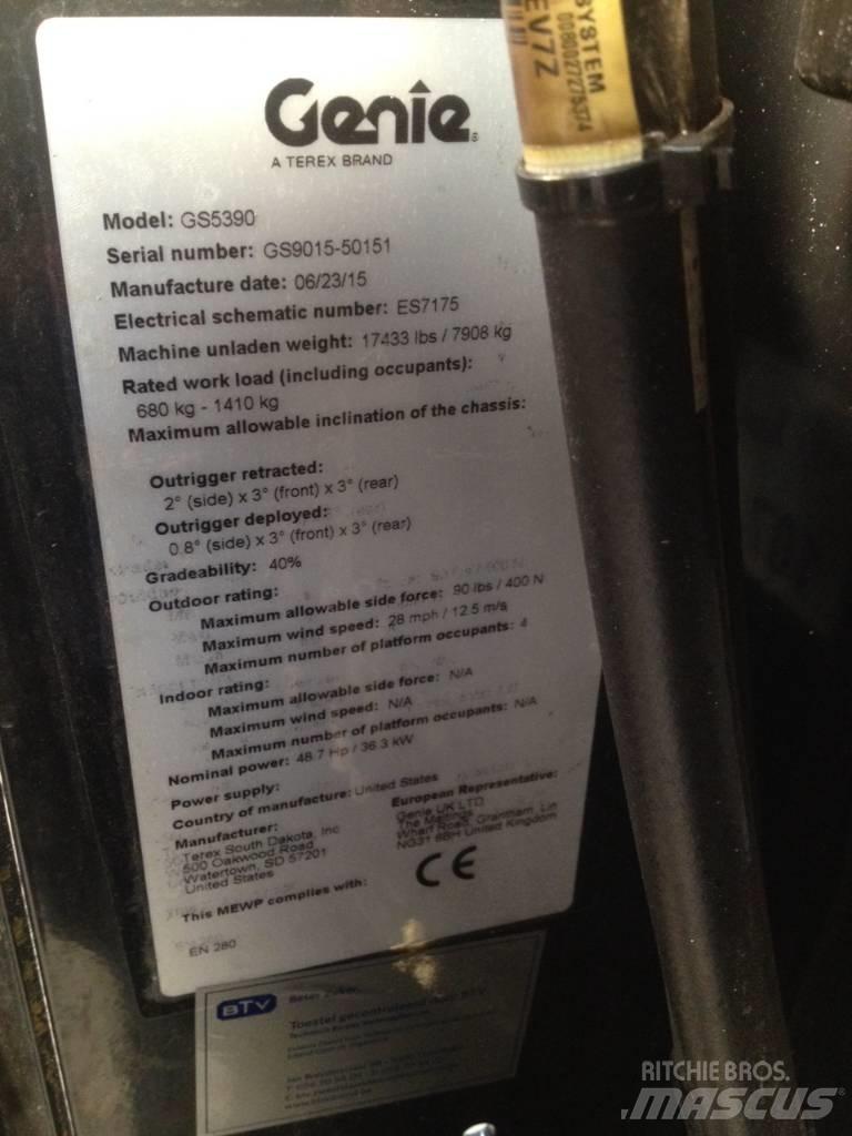 Genie GS 5390 Ανυψωτήρες ψαλιδωτής άρθρωσης