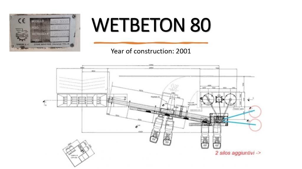  SIMEM WETBETON 80 Μονάδες παραγωγής σκυροδέματος