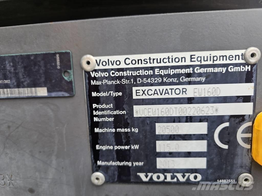 Volvo EW 160 D Εκσκαφείς με τροχούς - λάστιχα