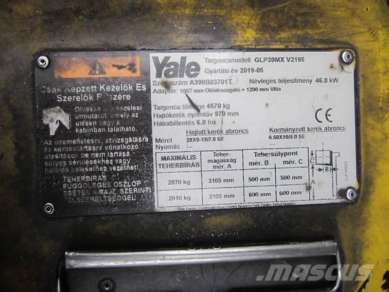 Yale GLP30MX Περονοφόρα ανυψωτικά κλαρκ με φυσικό αέριο LPG