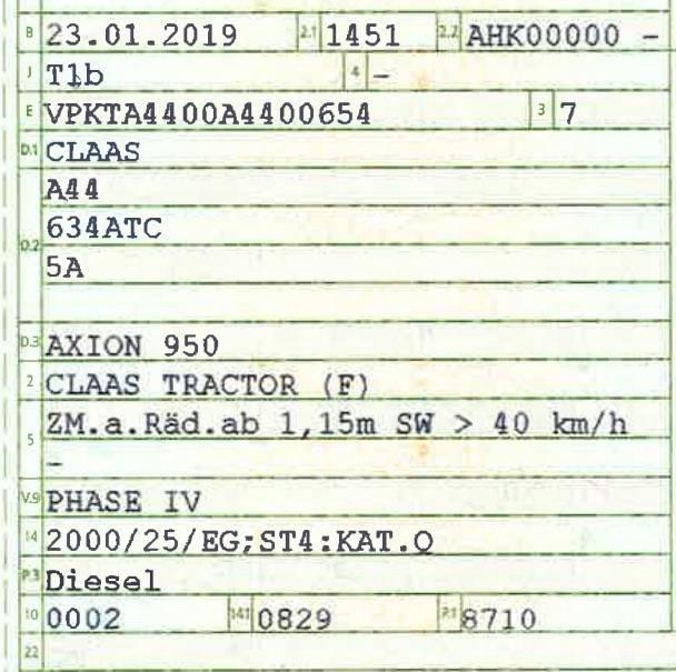 CLAAS Axion 950 Τρακτέρ