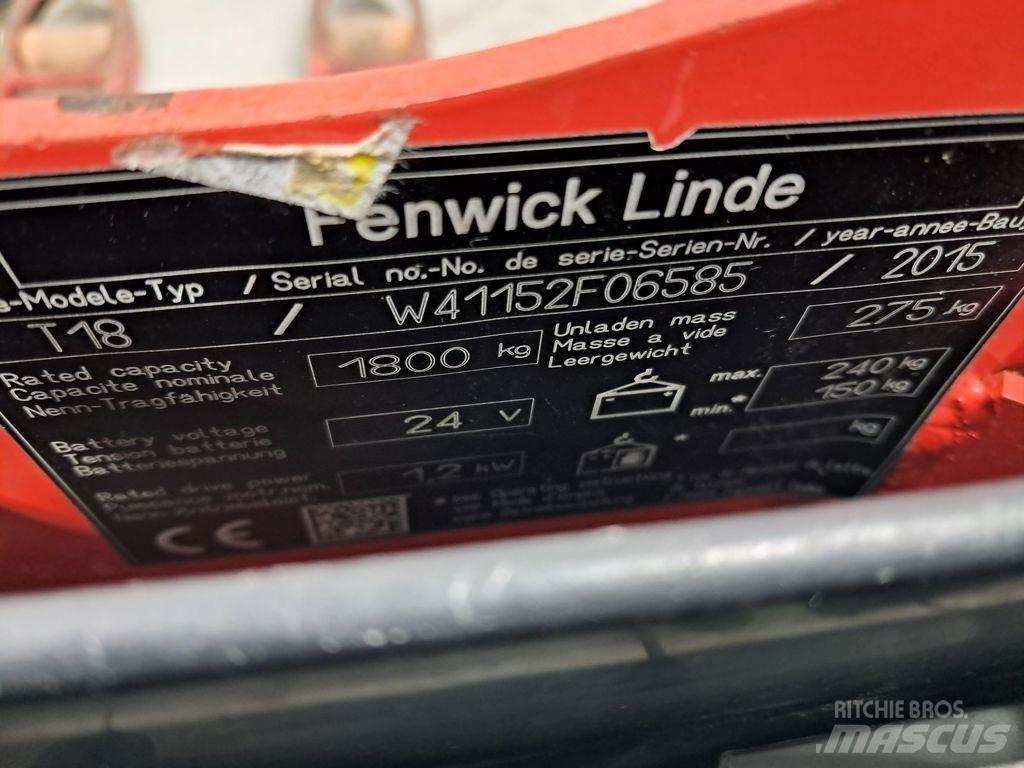 Linde T18 Χειροκίνητο περονοφόρο ανυψωτικό