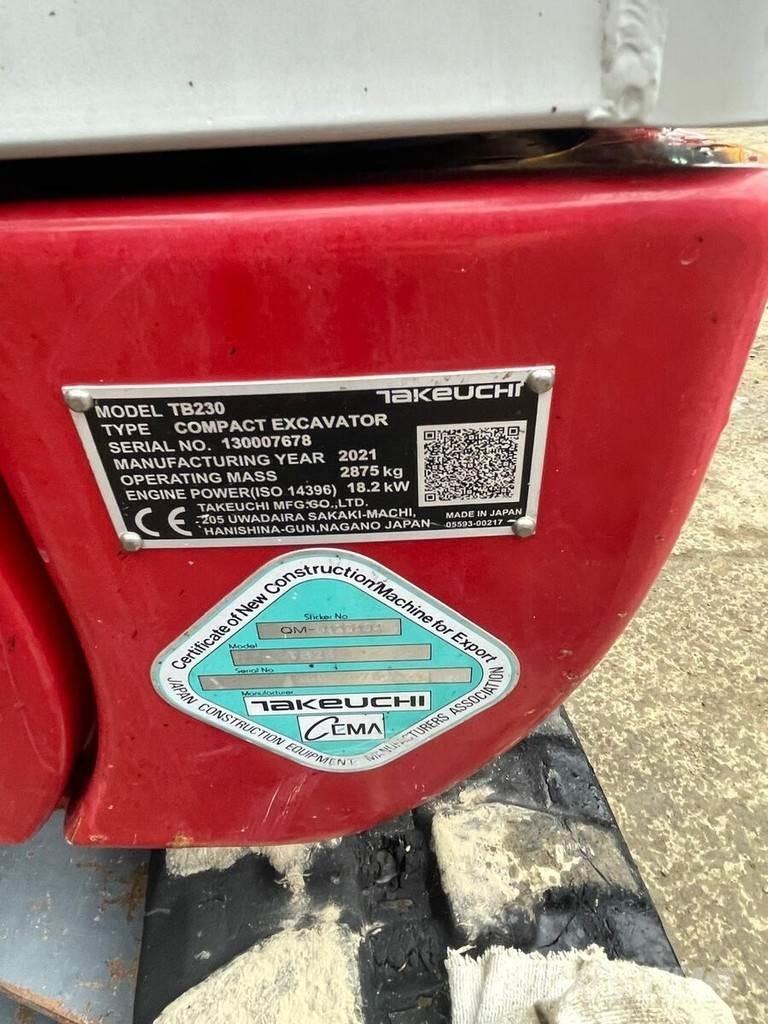 Takeuchi TB230 V3 Εκσκαφάκι (διαβολάκι) < 7t