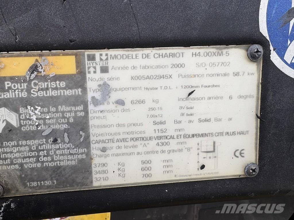 Hyster 4.00 xm-6 Πετρελαιοκίνητα Κλαρκ
