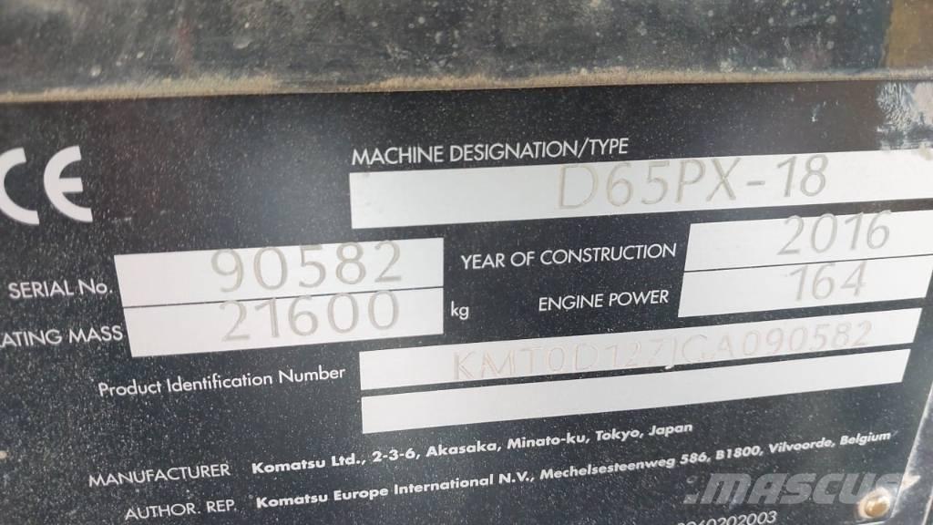 Komatsu D 65 PX-18 Μπουλντόζες με ερπύστριες
