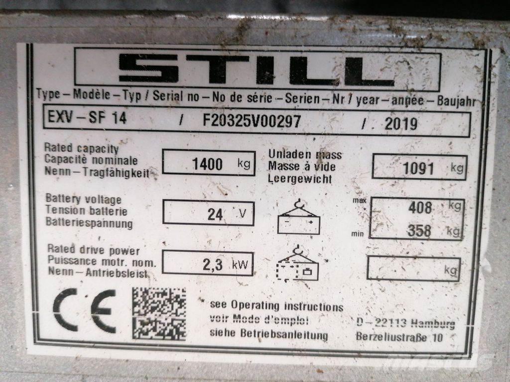 Still EXV-SF14 Παλετοφόρα πεζού χειριστή με ιστό