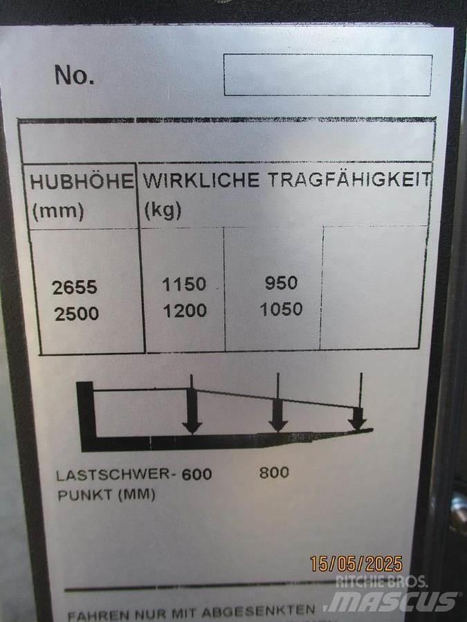 BT SWE 120 Παλετοφόρα πεζού χειριστή με ιστό