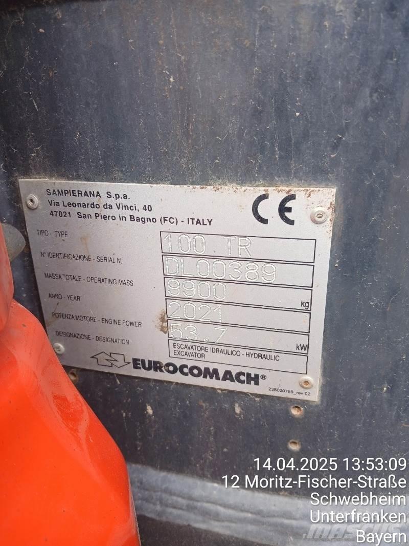 Eurocomach 100TR Εκσκαφάκι (διαβολάκι) < 7t