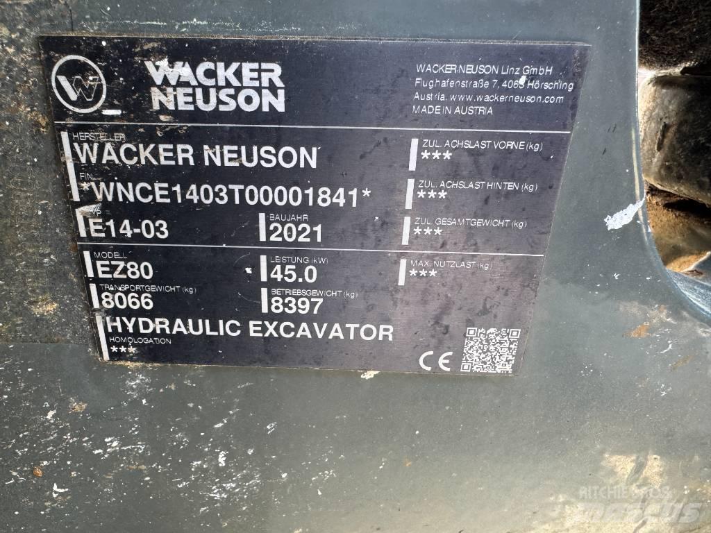 Wacker Neuson EZ80 Εκσκαφείς με ερπύστριες