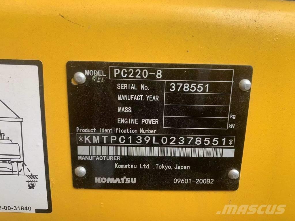 Komatsu PC 220-8 Εκσκαφείς με ερπύστριες