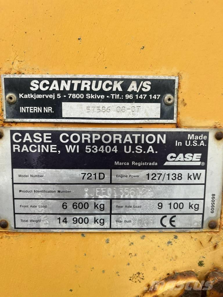 CASE 721 D Φορτωτές με λάστιχα (Τροχοφόροι)