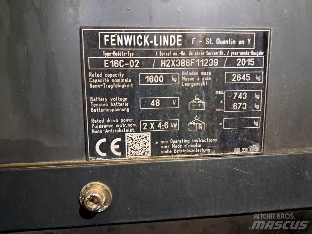 Linde E16C-02 Ηλεκτρικά περονοφόρα ανυψωτικά κλαρκ