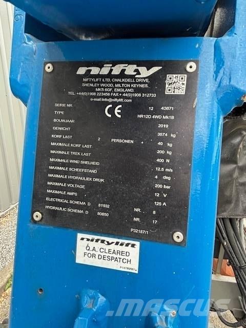 Niftylift HR12 D Ανυψωτήρες με αρθρωτό βραχίονα
