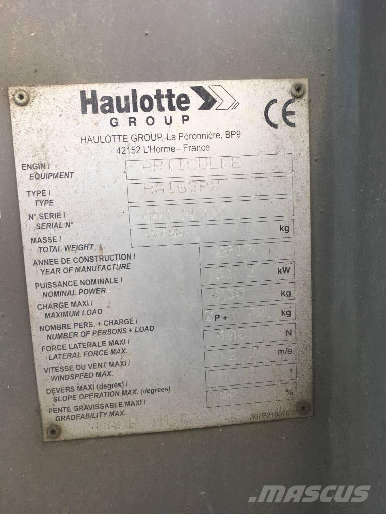 Haulotte HA 16 SPX Ανυψωτήρες με αρθρωτό βραχίονα