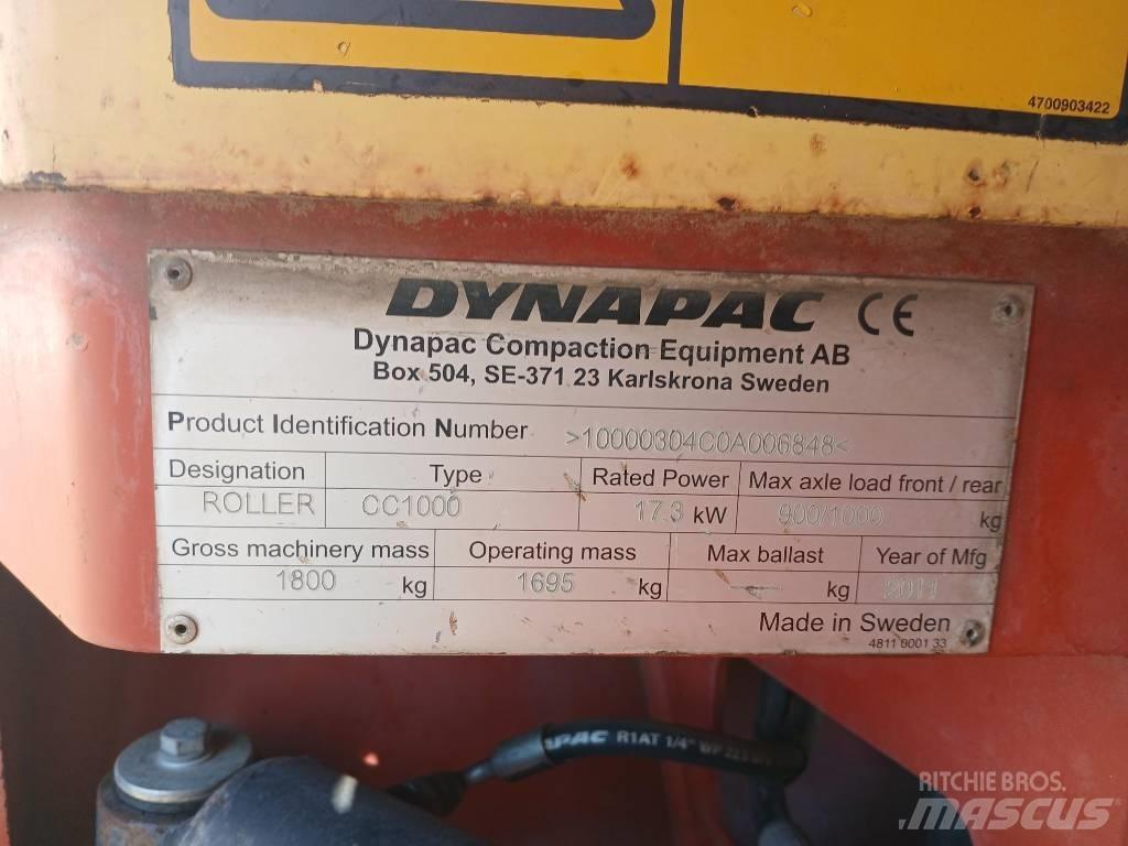Dynapac CC1000, Vält Οδοστρωτήρες διπλού κυλίνδρου
