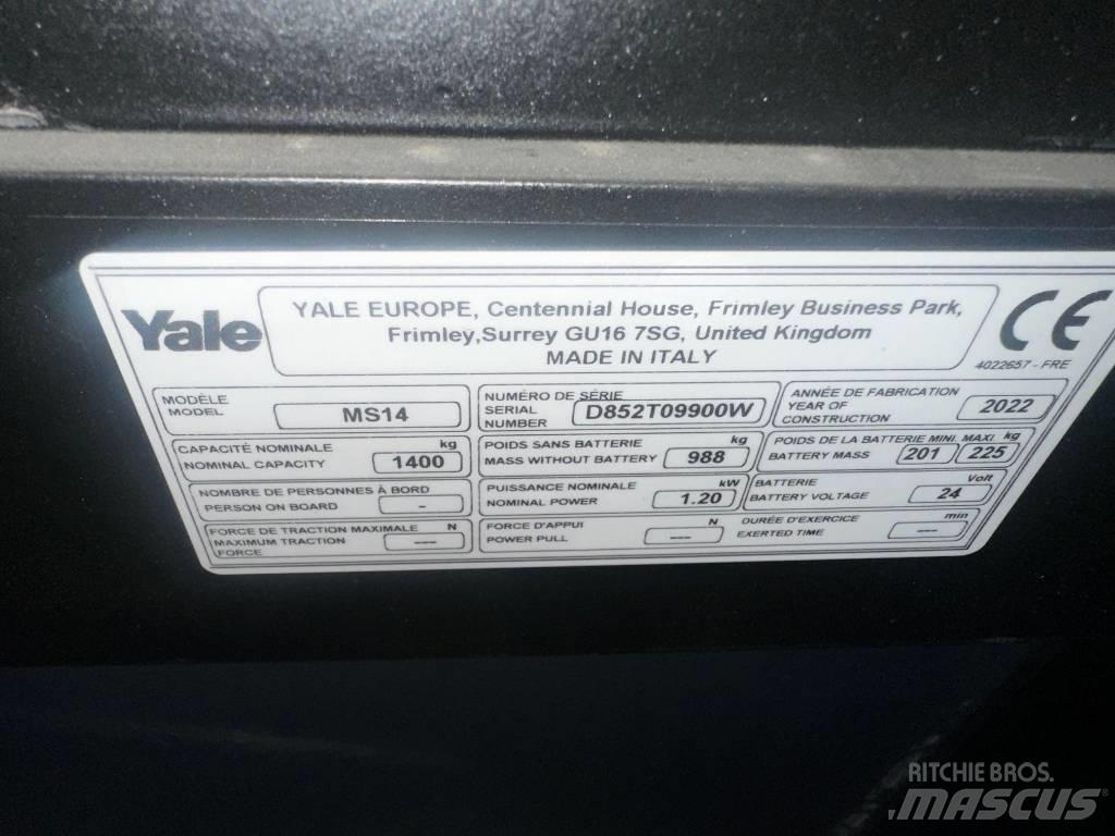 Yale MS 14 AC Παλετοφόρα πεζού χειριστή με ιστό