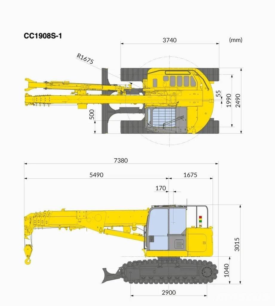 Maeda CC1908 Γερανοί με ερπύστριες