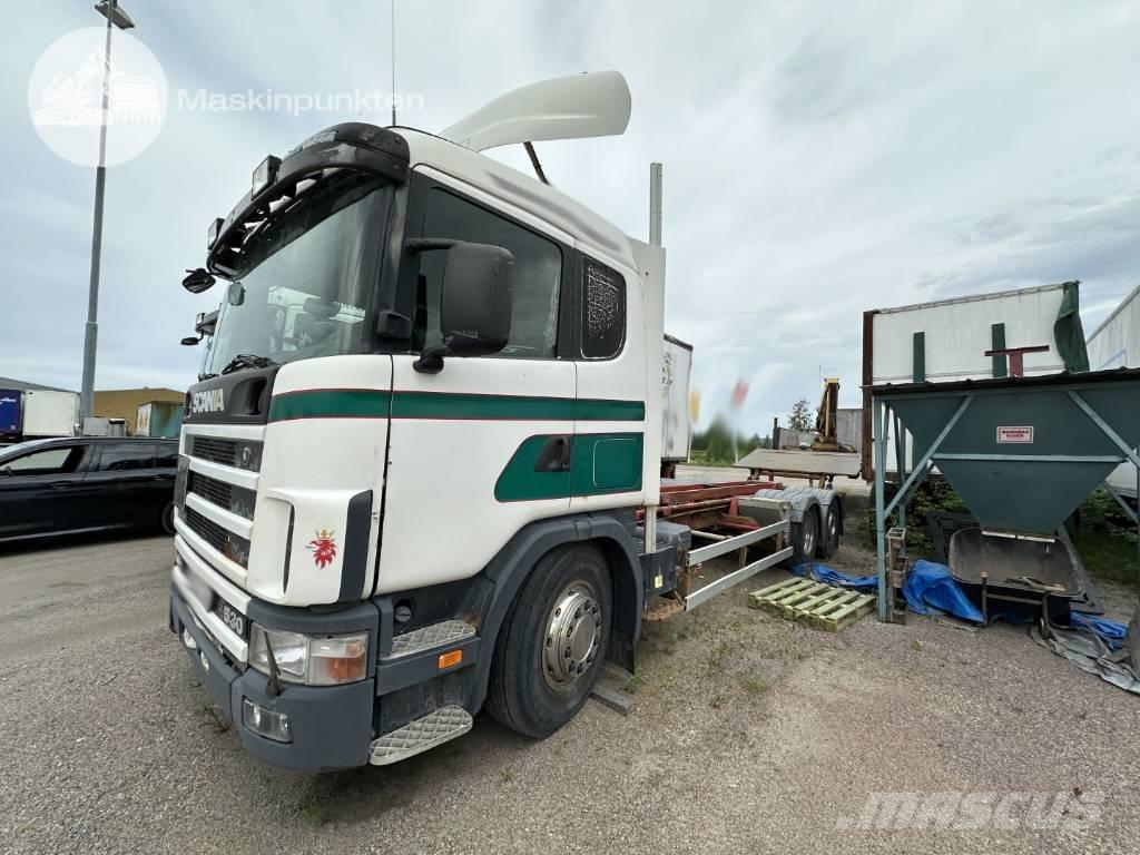 Scania R 124 LB Φορτηγά για εμπορευματοκιβώτια