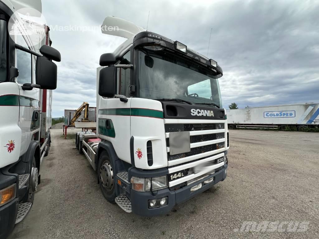 Scania R 124 LB Φορτηγά για εμπορευματοκιβώτια