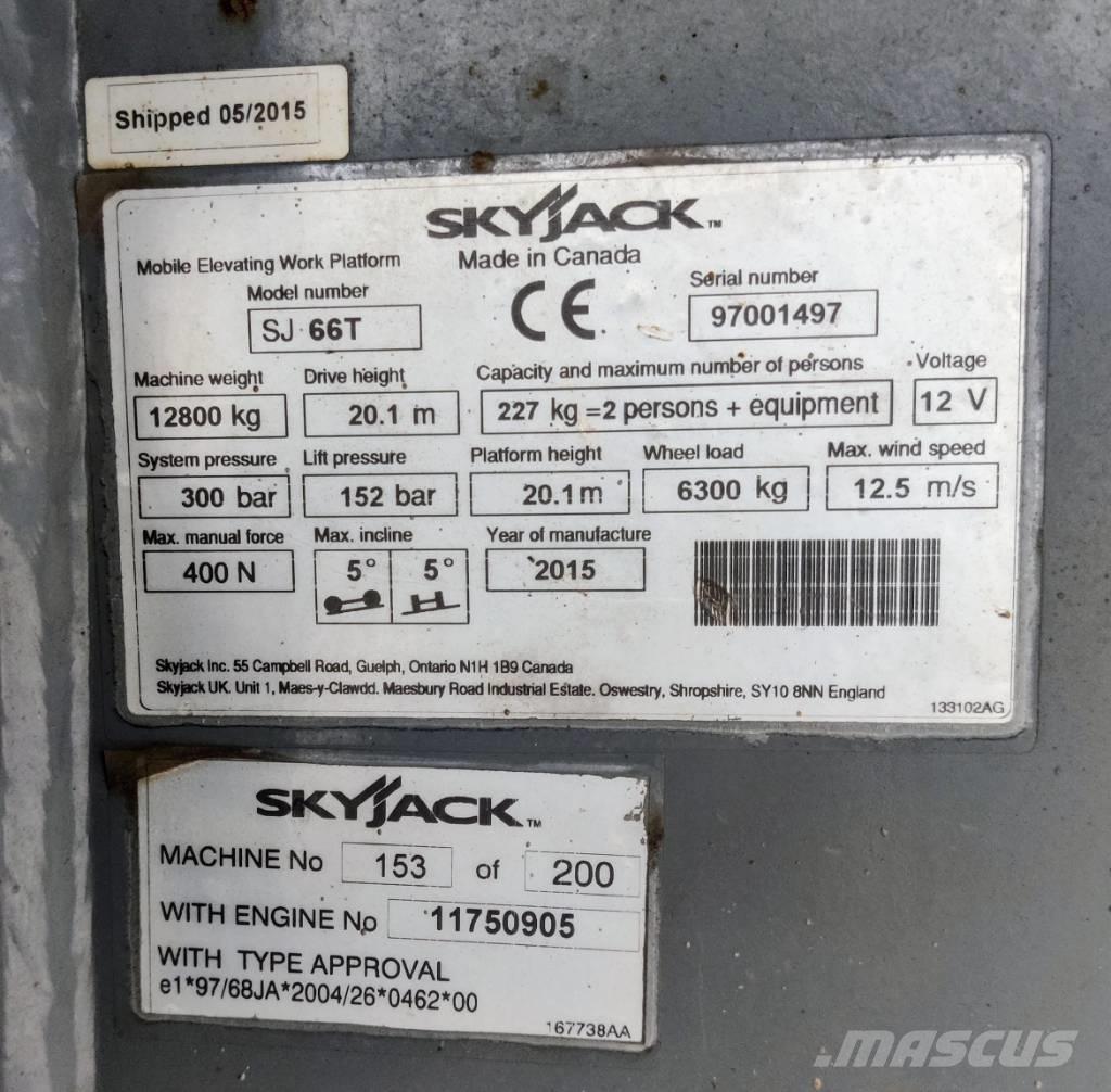 SkyJack SJ 66 T Ανυψωτήρες με αρθρωτό βραχίονα