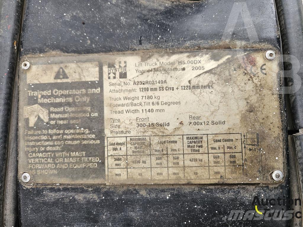 Hyster H5.00DX Πετρελαιοκίνητα Κλαρκ