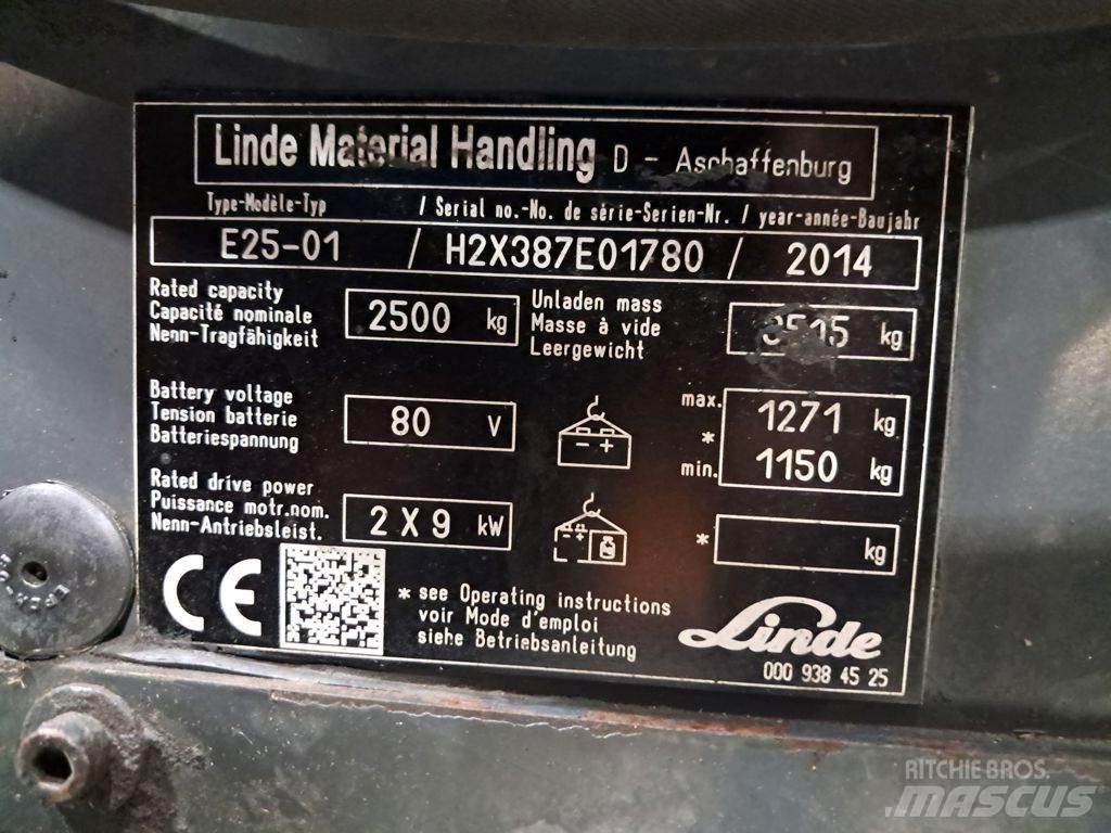 Linde E25-01 Ηλεκτρικά περονοφόρα ανυψωτικά κλαρκ
