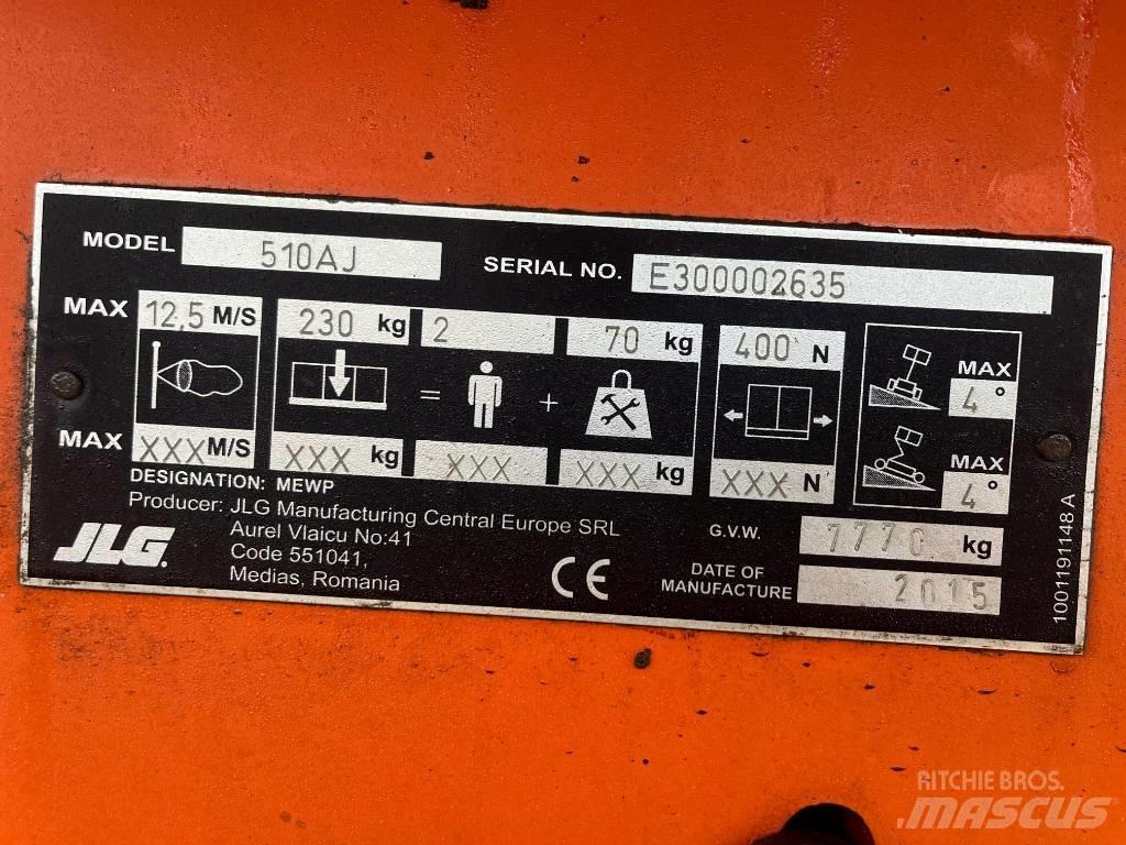 JLG 510 AJ Ανυψωτήρες με αρθρωτό βραχίονα