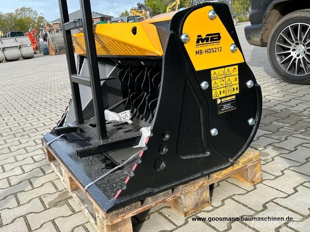 MB Crusher HDS 212 Κάδοι κοσκινίσματος