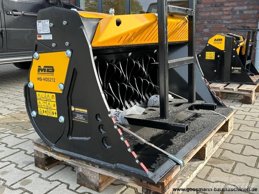 MB Crusher HDS 212 Κάδοι κοσκινίσματος