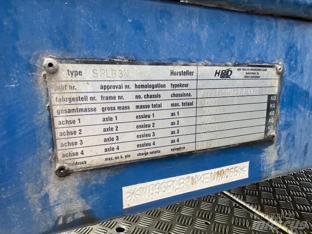 HRD Platform Επίπεδες/πλευρικώς ανοιγόμενες ημιρυμούλκες