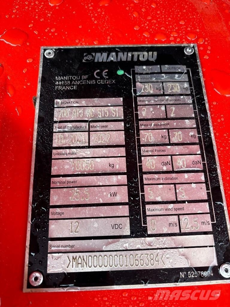 Manitou 200 ATJ RC Ανυψωτήρες με αρθρωτό βραχίονα