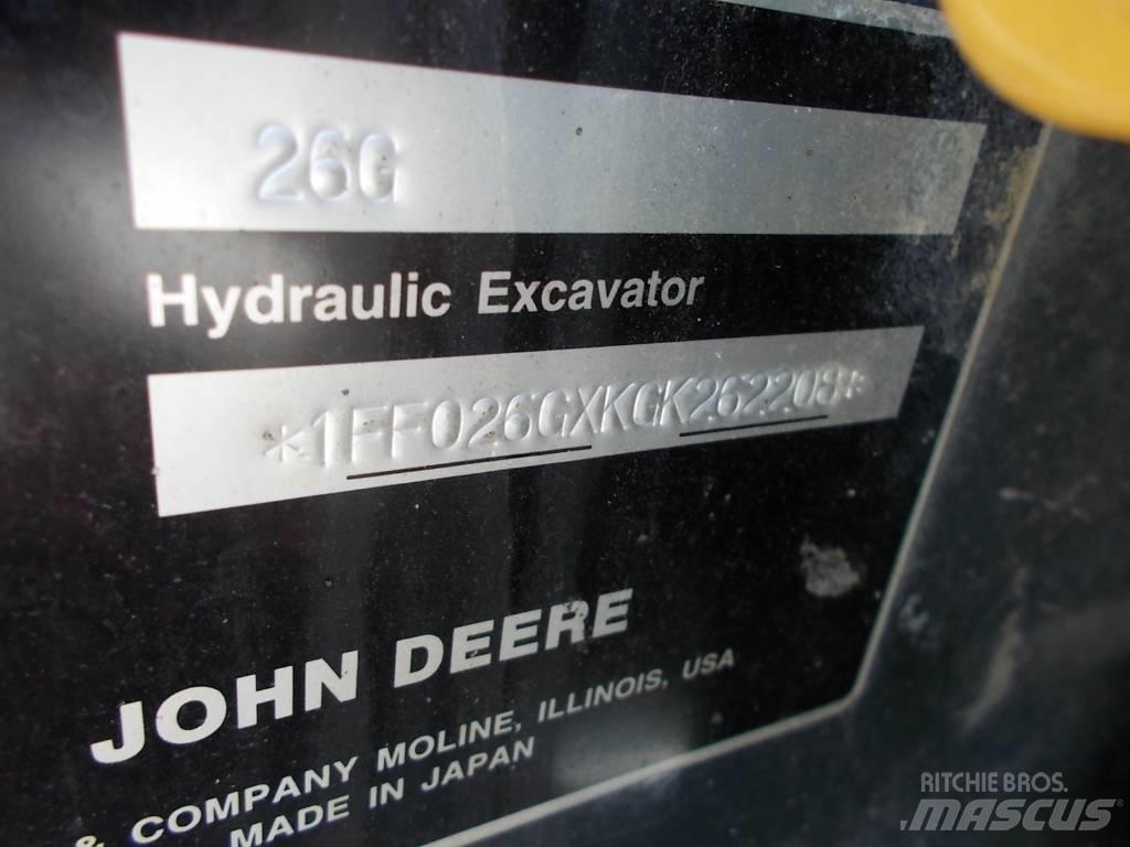 John Deere 26G Εκσκαφάκι (διαβολάκι) < 7t