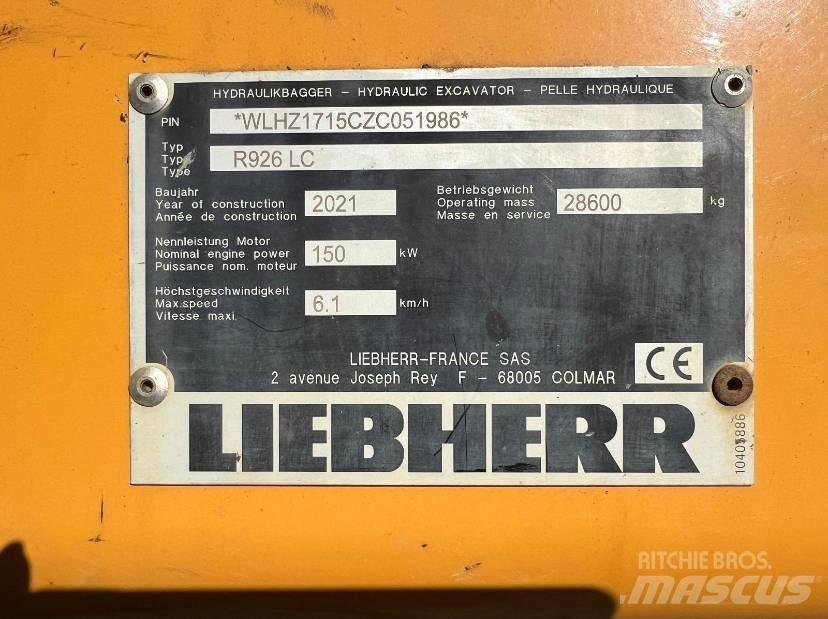 Liebherr R 926 LC Εκσκαφείς με ερπύστριες