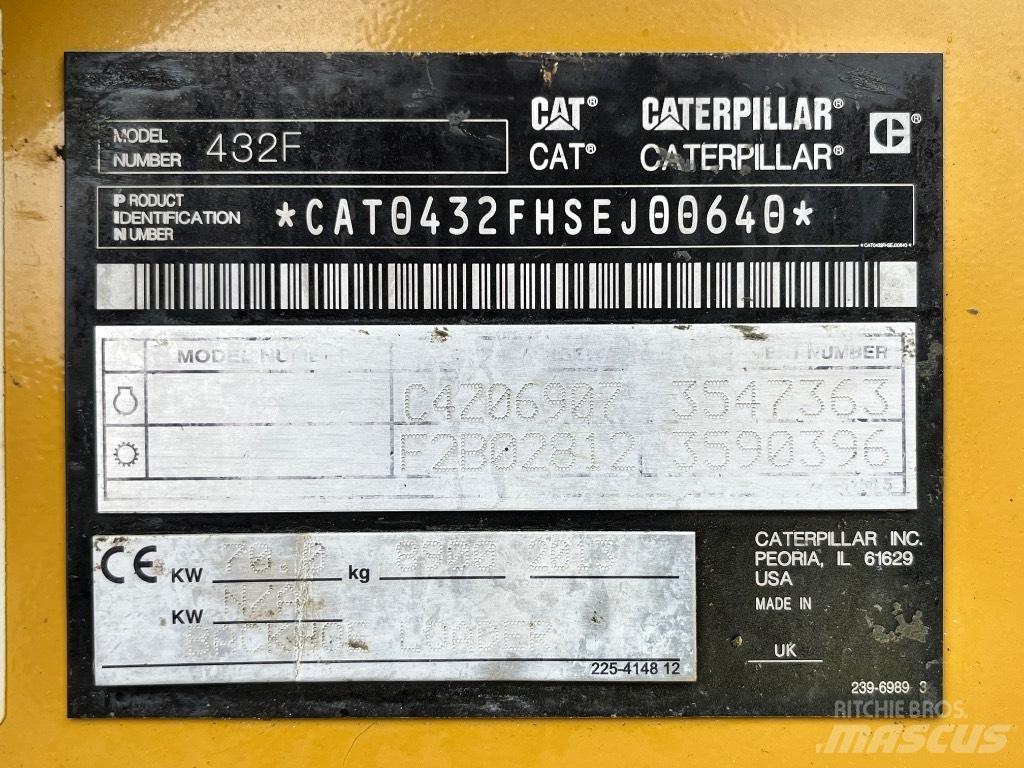 CAT 432 F Εκσκαφείς Φορτωτές τύπου JCB