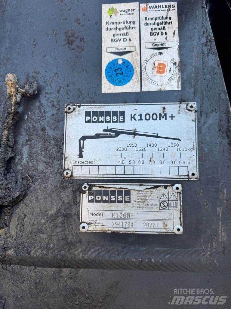 Ponsse Kran  K 100 M+ Μεταφορείς ξυλείας