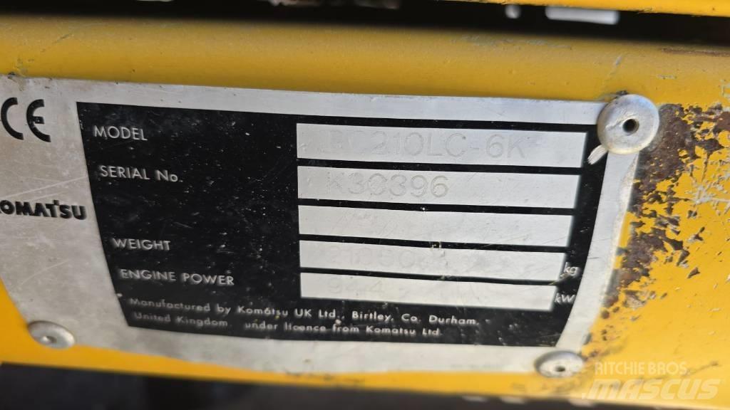 Komatsu PC 210 LC-6 Εκσκαφείς με ερπύστριες