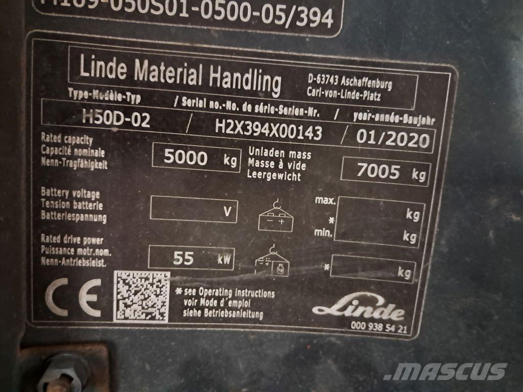 Linde H50D-02 Πετρελαιοκίνητα Κλαρκ