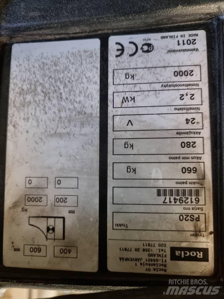 Rocla PS 20 Περονοφόρο ανυψωτικό συλλογής παραγγελιών μικρού ύψους