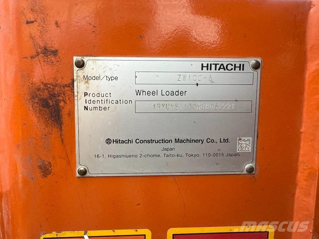 Hitachi ZW 100 Φορτωτές με λάστιχα (Τροχοφόροι)