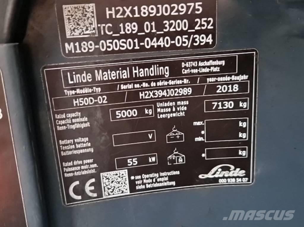 Linde H50D-02 Πετρελαιοκίνητα Κλαρκ
