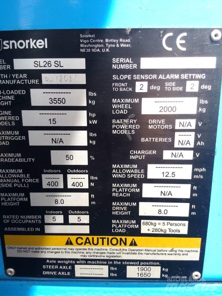 Snorkel SL 26 Ανυψωτήρες με αρθρωτό βραχίονα