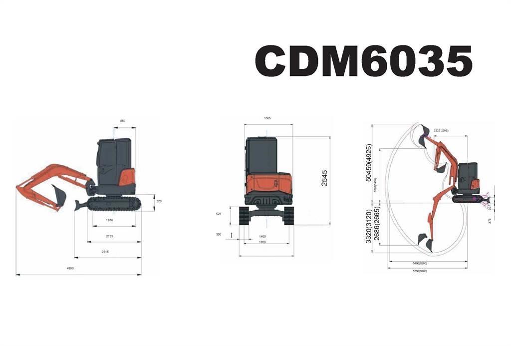 Lonking CDM6035 Εκσκαφάκι (διαβολάκι) < 7t