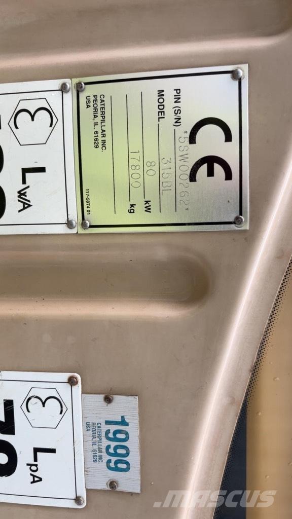CAT 315 B L Εκσκαφείς με ερπύστριες