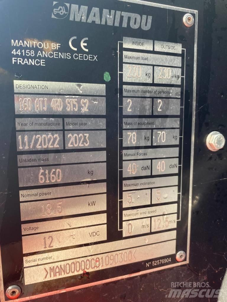 Manitou 160 ATJ Ανυψωτήρες με αρθρωτό βραχίονα