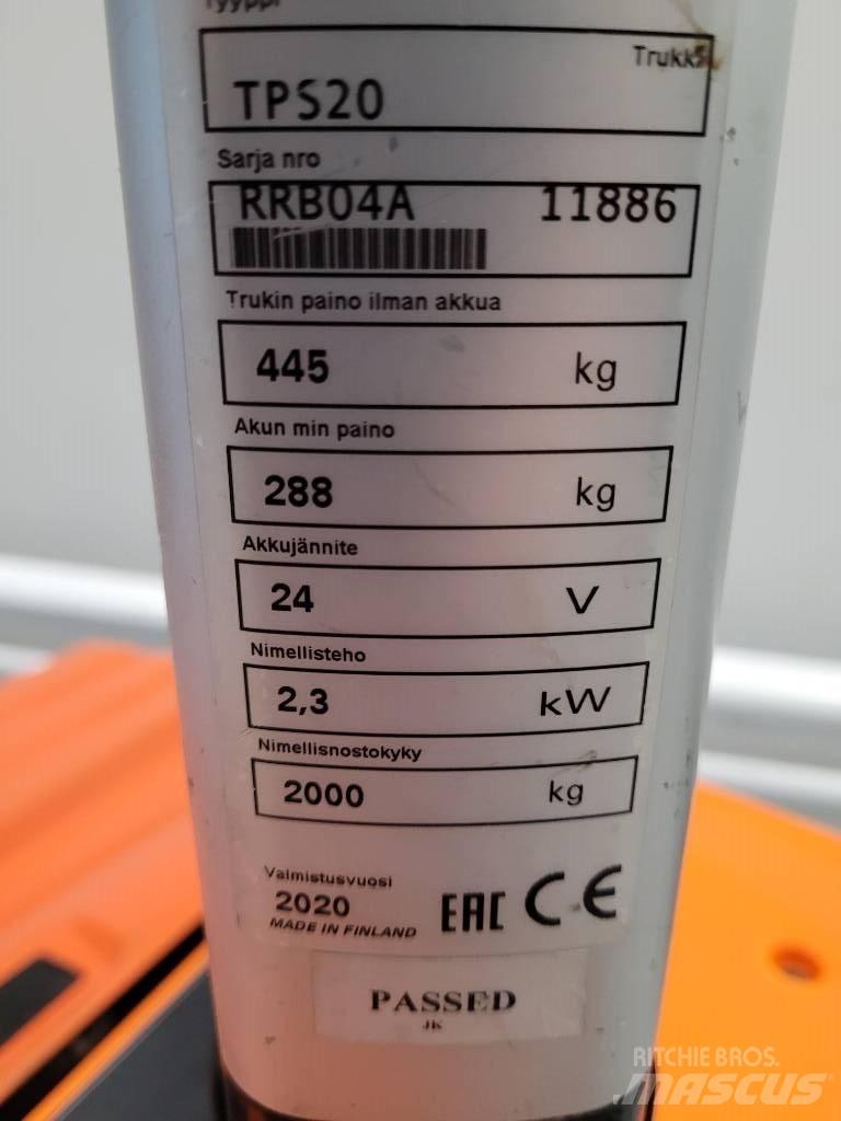 Rocla TPS20 Χειροκίνητο περονοφόρο ανυψωτικό με πλατφόρμα