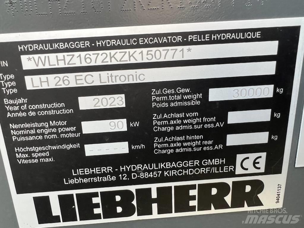 Liebherr LH26 EC Εκσκαφείς με ερπύστριες