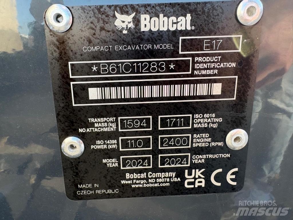 Bobcat E 17 Εκσκαφάκι (διαβολάκι) < 7t