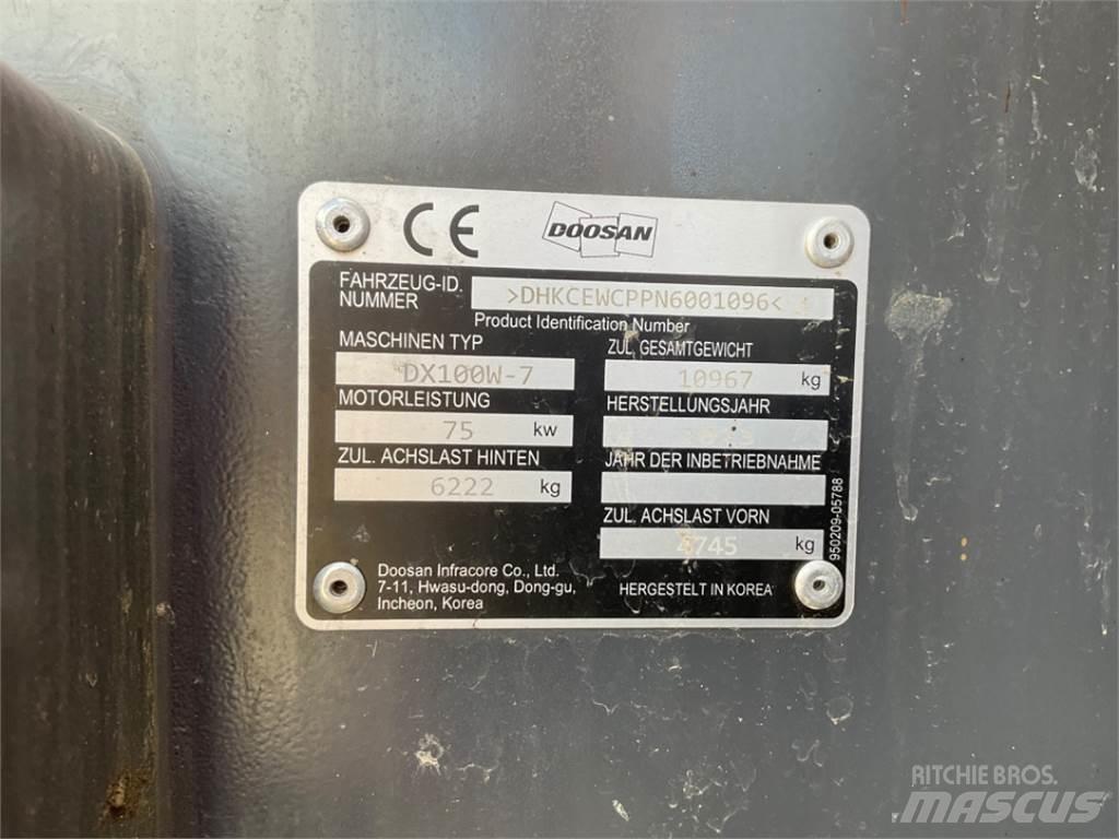 Doosan DX100W-7 Εκσκαφείς με τροχούς - λάστιχα