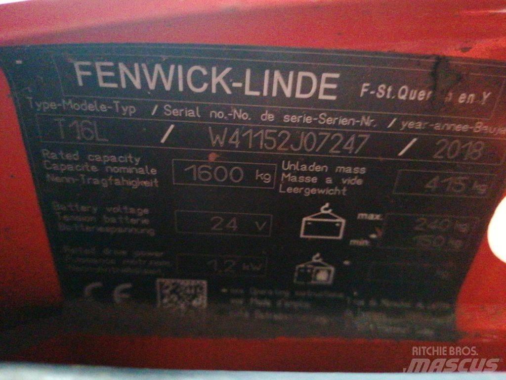 Linde T16L Χειροκίνητο περονοφόρο ανυψωτικό