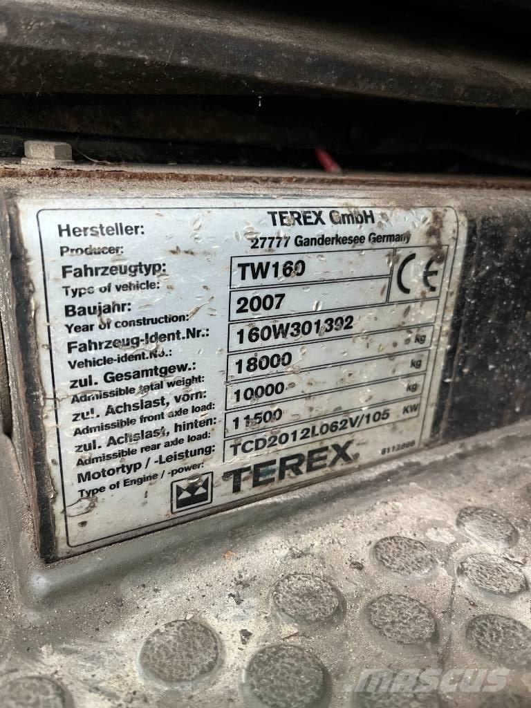 Terex TW 160 Εκσκαφείς με τροχούς - λάστιχα